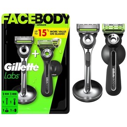Gillette Labs FaceBody + Intimate 2-Pack Razors