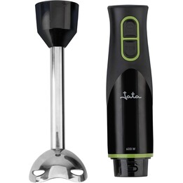 Frullatore a immersione JATA JEBT0126 da 600 W con lame e base in acciaio inossidabile, 2 velocità e funzione TURBO | Facile da 