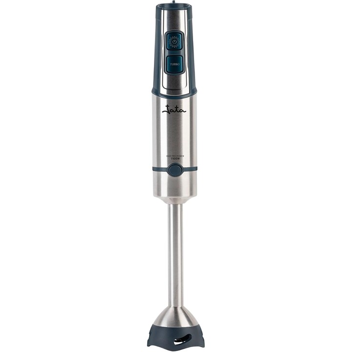 Mixeur plongeant professionnel JATA JEBT1854, 1 500 W, lames en acier inoxydable et pied, vitesse réglable et fonction TURBO, pi