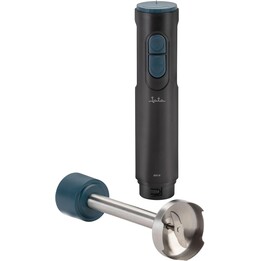 Batedor manual profissional JATA JEBT1795, 800 W, lâminas e base em aço inoxidável, velocidade ajustável e função TURBO. Inclui 