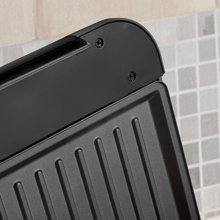 JATA JEGR1165 Double Grill : grill électrique compact de 750 W avec plaques antiadhésives de 21 x 14 cm, sans PFOA, facile à net