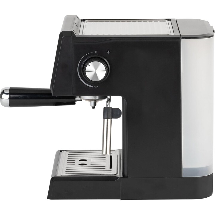 JATA JECA 2525 – Espressomaschine, 20 bar, 850 W, Auslaufarm mit zwei Ausläufen und Filter für 1 oder 2 Tassen, Dampfdüse zum Au