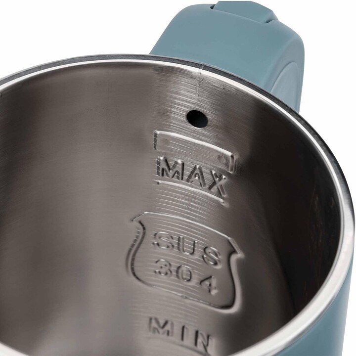 Bollitore elettrico JATA JEHA1808. Capacità: 0,8 L. 1000 W. Velocità massima. Filtro anticalcare. Base girevole a 360°. Spia lum