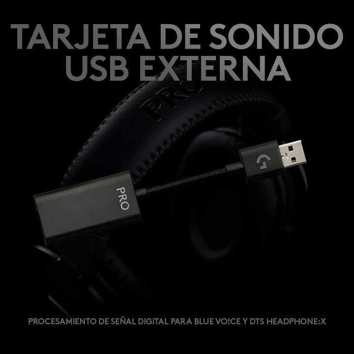 Logitech G Pro X Cuffie Gaming 7.1 Nero