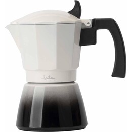 Jata Hogar HCAF2403 Italienische Kaffeemaschine, 3 Tassen, für Induktionsherde, Moka-Kanne aus Aluminium, für alle Herdarten gee