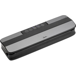 Jata JEEV2240 Vacuum Sealer. Works with Bags and Rolls. Vacuum seals food and containers. Sealing time: 7 seconds. Pump capacity