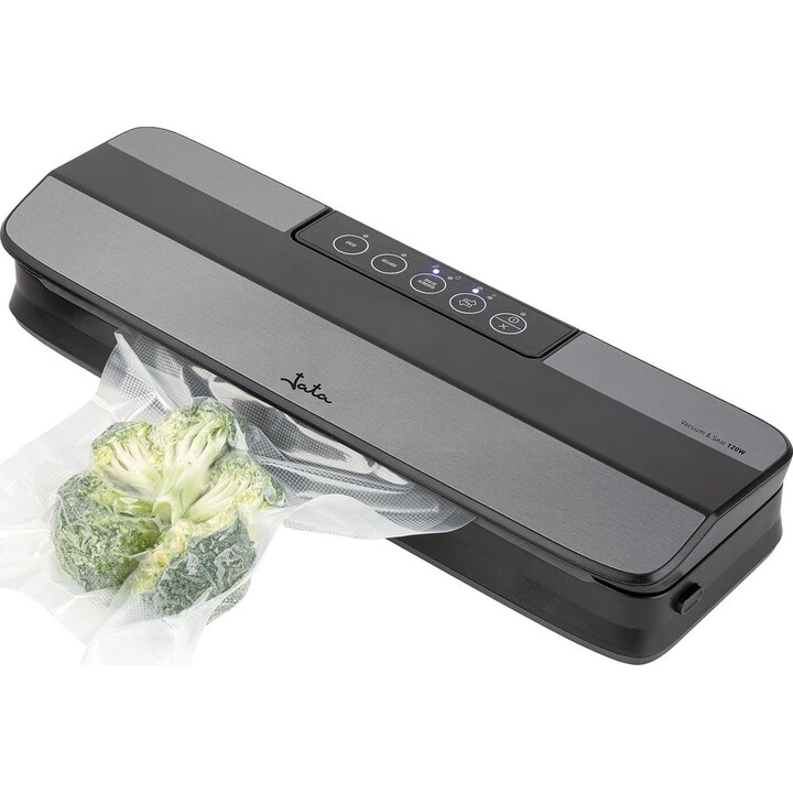 Machine sous vide Jata JEEV2240. Compatible avec les sachets et les rouleaux. Permet de mettre sous vide des aliments et des réc