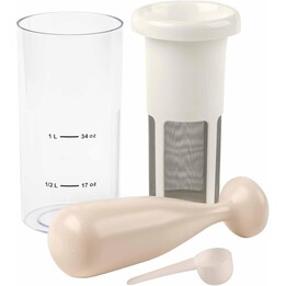 JATA MILKER JELV2300 : machine à lait végétal maison. Permet de préparer du lait d'avoine, de soja, de riz et d'amande. Émulsifi