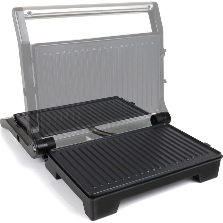 JATA JEGR1107 : double grill électrique 1 000 W, appareil à sandwichs et grill à 180°, plaques antiadhésives sans PFOA, ouvertur