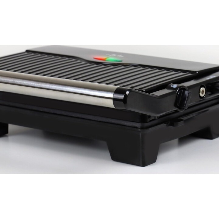 JATA JEGR1107 : double grill électrique 1 000 W, appareil à sandwichs et grill à 180°, plaques antiadhésives sans PFOA, ouvertur