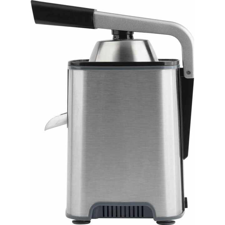Presse-agrumes électrique JATA JEEX1155, couleur orange vif, 600 W. Avec bras. Double cône adapté à tous les types de fruits. Dé