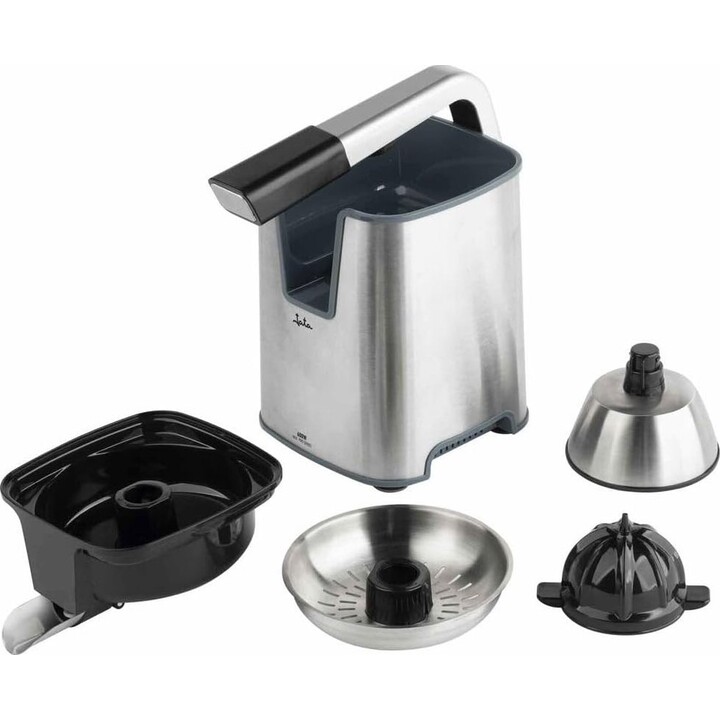 Spremiagrumi elettrico JATA JEEX1155, colore arancione, 600 W. Con braccio. Doppio cono adatto a tutti i tipi di frutta. Smontab