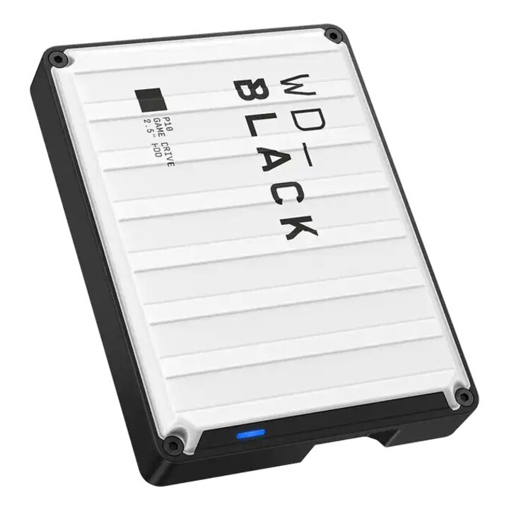 Disco rígido externo WD_BLACK P10 de 5 TB, 2,5 polegadas, branco