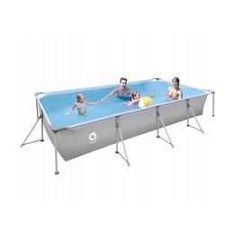 Piscine à structure AVENLI grise 394x207x80