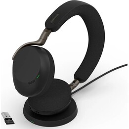 Jabra Evolve3 75 UC Link 390a WLC mit Ladegerät Schwarz