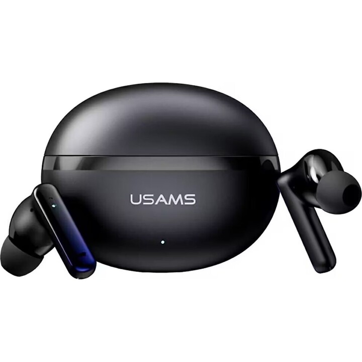Usams Bluetooth headphones TWS E02 ANC+ENC black