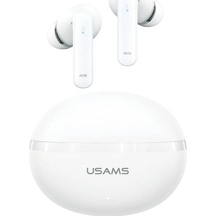 Fones de ouvido Bluetooth Usams TWS E02 ANC+ENC branco