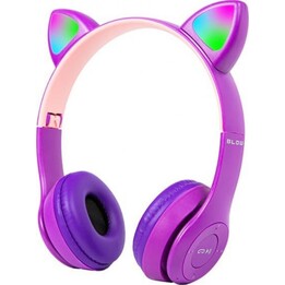 Fone de ouvido LED sem fio Bluetooth 5.0 Blow para crianças roxo