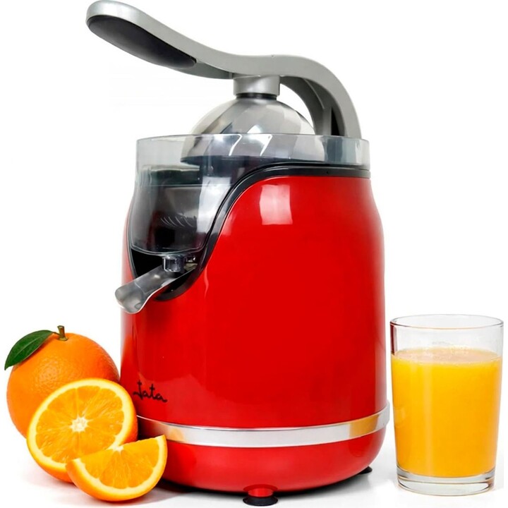 Presse-agrumes électrique Jata JEEX1059, 160 W, avec bras de pression, double cône, bec verseur anti-gouttes, filtre en acier in