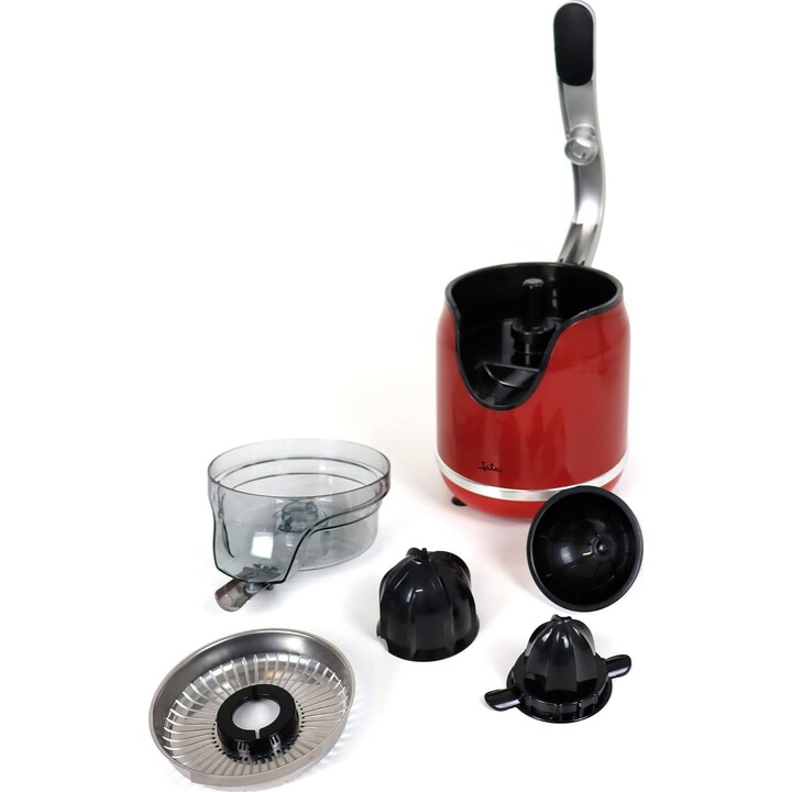 Jata JEEX1059 Electric Citrus Juicer 160 W with Pressure Arm, Double Cone, Anti-Drip Pour, Stainless Steel Filter, Silent, Remov