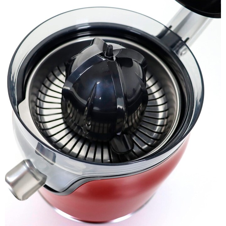 Espremedor elétrico de citrinos Jata JEEX1059, 160 W, com braço de pressão, cone duplo, bico anti-gotejamento, filtro em aço ino