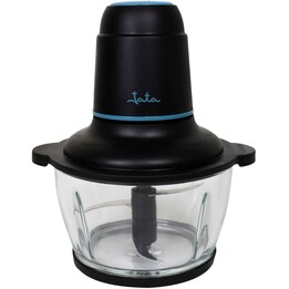 JATA JEPC1250 – 400-W-Elektro-Zerkleinerer mit 4 Edelstahlklingen, 1,5-Liter-Glasbehälter, 2 Geschwindigkeitsstufen