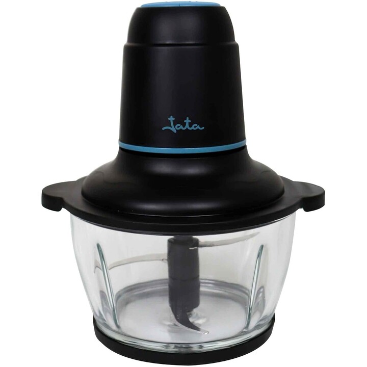 JATA JEPC1250 – 400-W-Elektro-Zerkleinerer mit 4 Edelstahlklingen, 1,5-Liter-Glasbehälter, 2 Geschwindigkeitsstufen