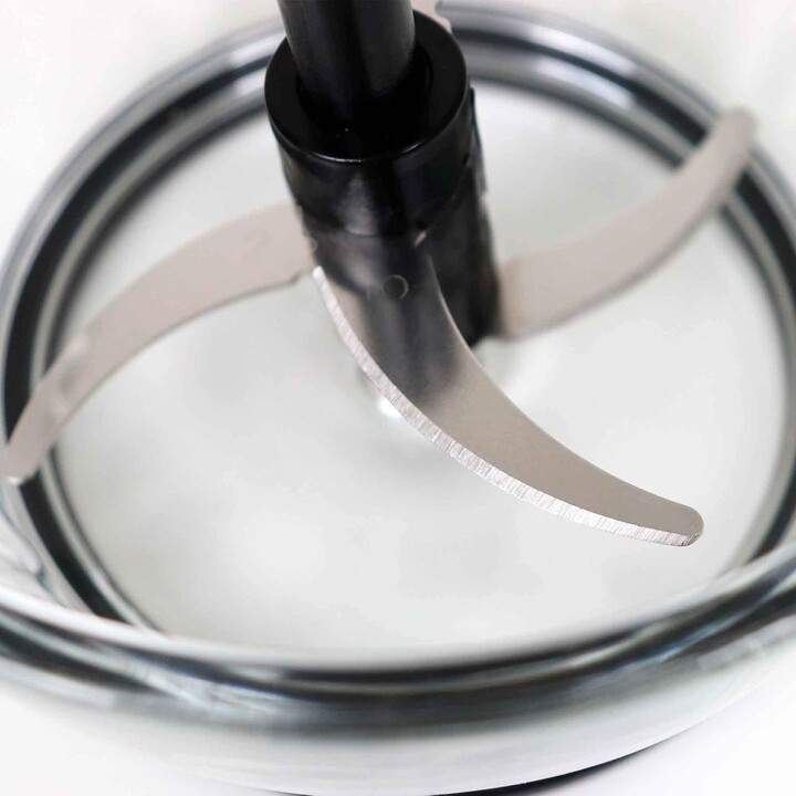 JATA JEPC1250 – 400-W-Elektro-Zerkleinerer mit 4 Edelstahlklingen, 1,5-Liter-Glasbehälter, 2 Geschwindigkeitsstufen