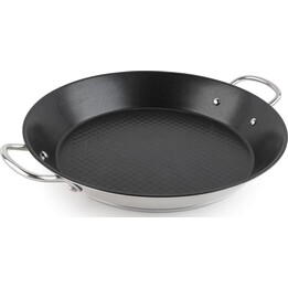 Jata HPAE2132 - Paellera de inducción de acero inoxidable, apta para todo tipo de cocinas, incluida la inducción, y apta para el