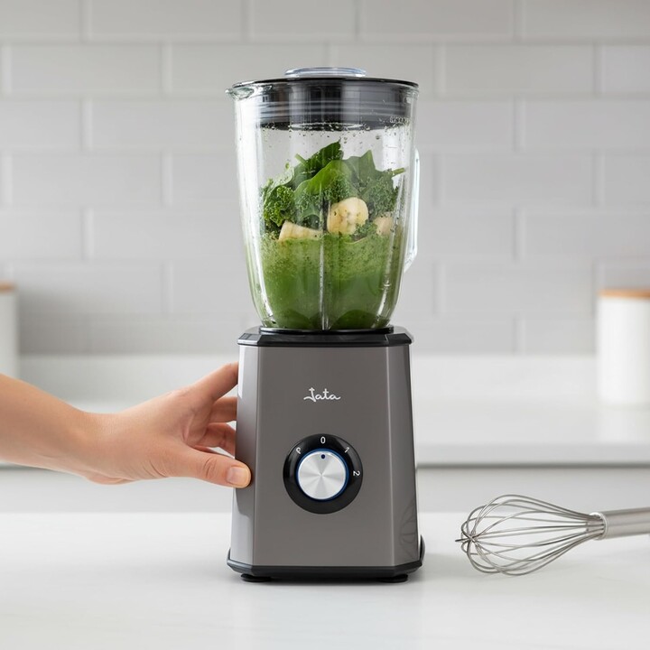 JATA JEBT1500 1,5-Liter-Mixer mit Glasbehälter. 2 Geschwindigkeitsstufen + Turbo. Gehäuse aus Edelstahl.