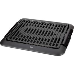 Barbecue d'intérieur électrique Jata BQ108, 1 250 W, revêtement antiadhésif amovible sans PFOA, 32 x 26 cm, thermostat amovible 