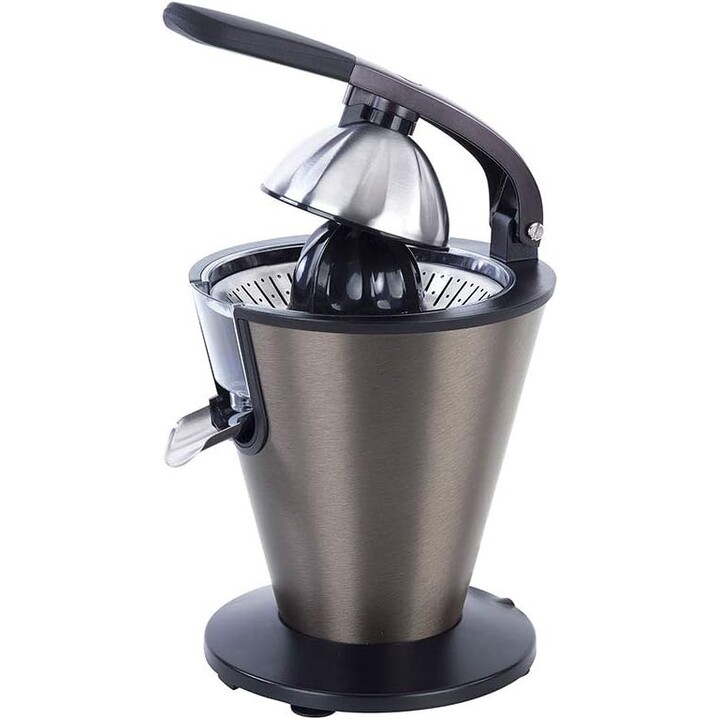 Espremedor elétrico Jata EX1057 com braço em aço inoxidável. Filtro regulador de polpa. Extração contínua. Sistema anti-gotejame