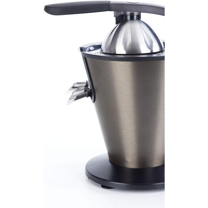 Espremedor elétrico Jata EX1057 com braço em aço inoxidável. Filtro regulador de polpa. Extração contínua. Sistema anti-gotejame