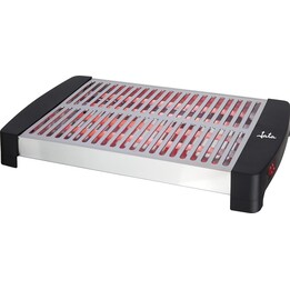 Tostadora horizontal grande XXL Jata TT591 (35 x 25 cm) con 5 barras de cuarzo, carcasa de acero inoxidable y parrilla