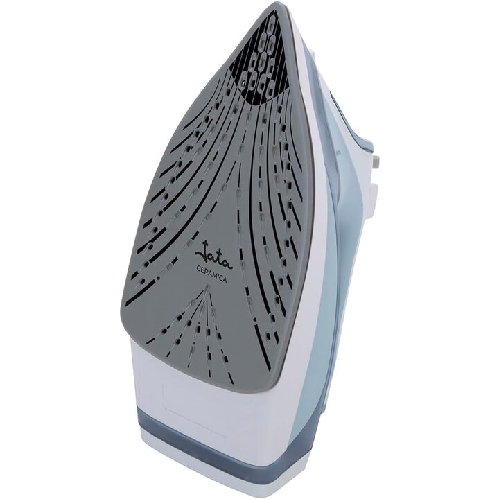 Ferro a vapor Jata PL1058C com sola cerâmica. Autolimpante, anticalcário e antigotejamento.