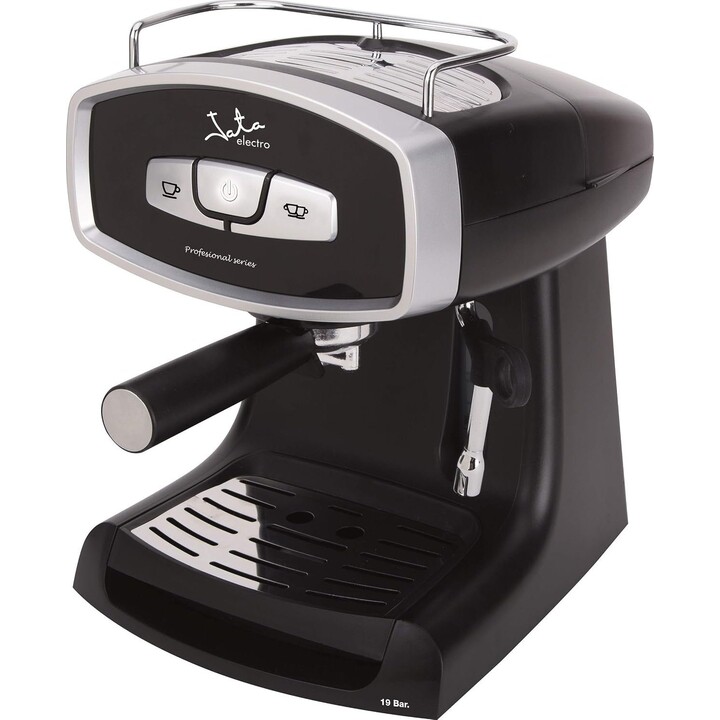 Macchina per caffè espresso Jata CA1051, 950 W, 19 bar, doppio braccio erogatore, memorizzazione della quantità di caffè desider