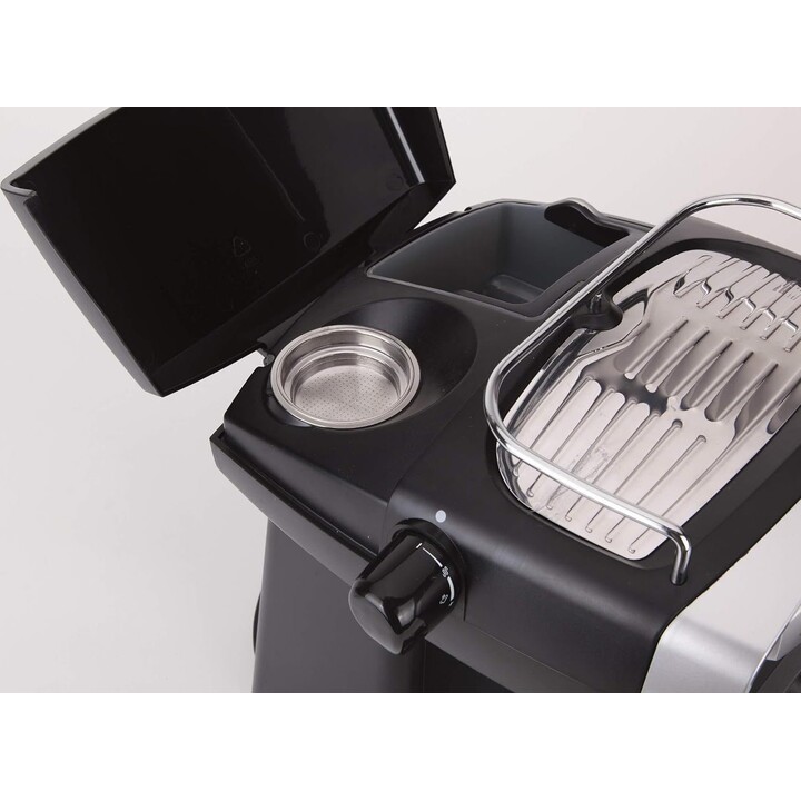 Macchina per caffè espresso Jata CA1051, 950 W, 19 bar, doppio braccio erogatore, memorizzazione della quantità di caffè desider