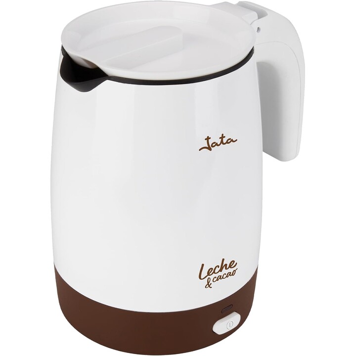 JATA CL819 Electric Milk Warmer and Chocolate Maker 1 L 400 W, Non-Stick Milk Warmer PFOA Free, Keeps Warm at 80 °C