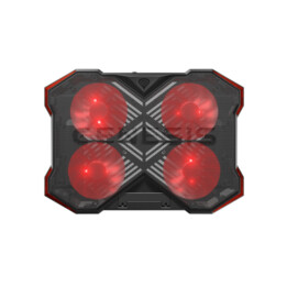 Base de refroidissement Genesis Oxid 260 17,3" avec 4 ventilateurs LED, noir