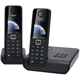 Gigaset wireless phone essential 300 duo black (l36852-h3211-d201)