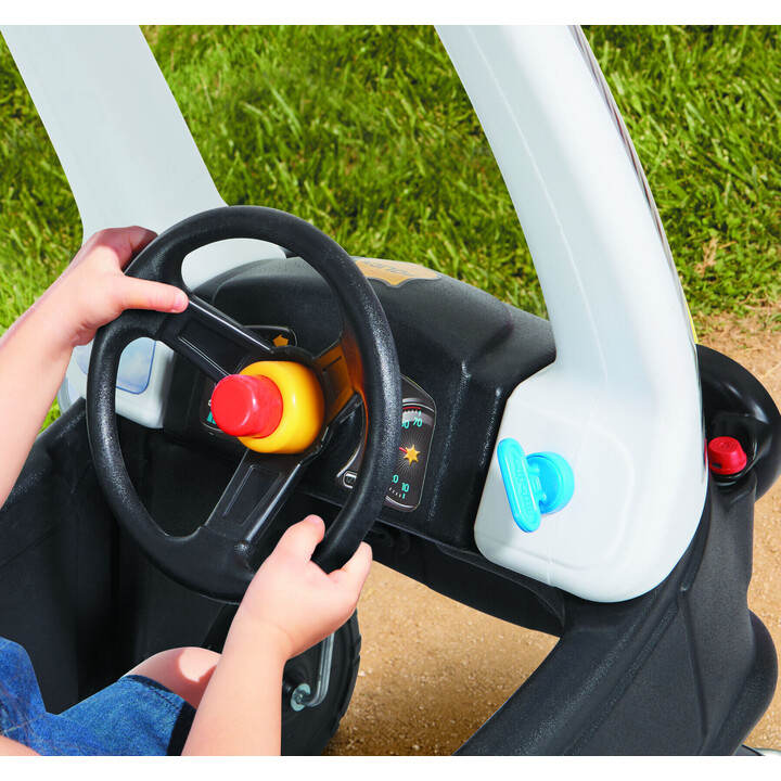 Little tikes Cozy Coupe Patrol ride-on police car black white gray