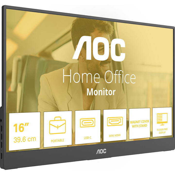 Monitor 16T20E2 15,6 Zoll IPS Mini HDMI USB-C Lautsprecher