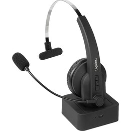 Fone de ouvido mono Bluetooth Logilink BT0059 com suporte de carregamento