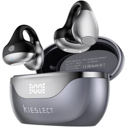 KIESLECT Kabellose Ohrhörer (offen) – Bluetooth · Mikrofon · Ladecase · KI-Übersetzer-App · Schwarz