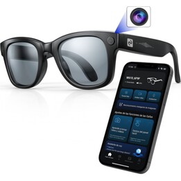 Gafas de Audio Inteligentes SMARTIA Vision Pro - IA · Cámara 4K · Lentes Fotocromáticas