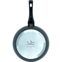 Padella antiaderente a induzione Jata SF124, in alluminio forgiato, diametro 24 cm, adatta a tutti i tipi di piano cottura, comp