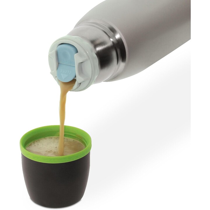 Jata Hogar 919, thermos in acciaio inossidabile a doppia parete da 750 ml, bottiglia termica senza BPA, mantiene le bevande fred