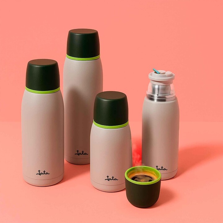 Jata Hogar 919, bouteille isotherme en acier inoxydable à double paroi de 750 ml, sans BPA, qui conserve les boissons froides ou