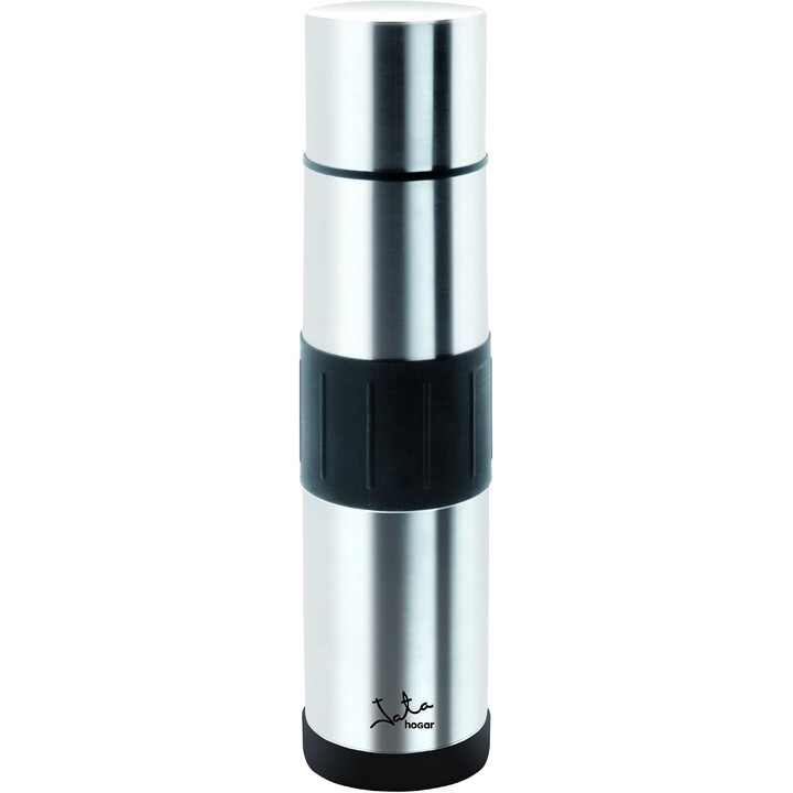 Jata Hogar 838 - Thermos in acciaio inossidabile a doppia parete da 1 litro, bottiglia termica da 1 litro senza BPA, mantiene le