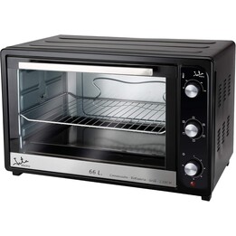 Horno eléctrico de sobremesa Jata HN966, 2200 W, capacidad de 66 litros, funciones de parrilla, asador y convección, temporizado